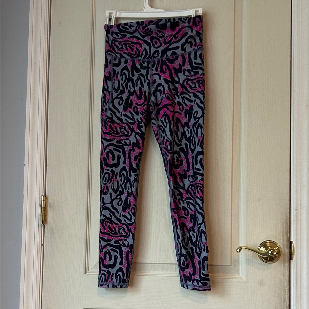 Pink and Gray Animal Print Under Armor Leggings
